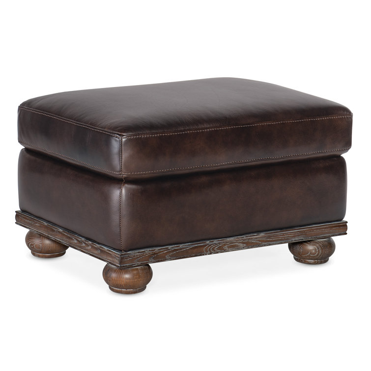 Hooker leather deals ottoman